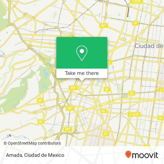 Amada, Avenida Vicente Suárez Condesa 06140 Cuauhtémoc, Distrito Federal map