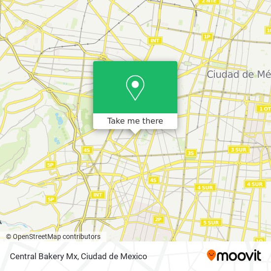 Central Bakery Mx map