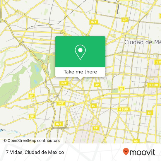 7 Vidas, Avenida Michoacán Hipódromo 06100 Cuauhtémoc, Ciudad de México map