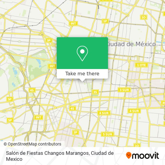 Mapa de Salón de Fiestas Changos Marangos