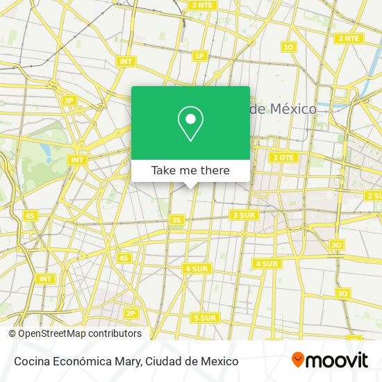 Cocina Económica Mary map