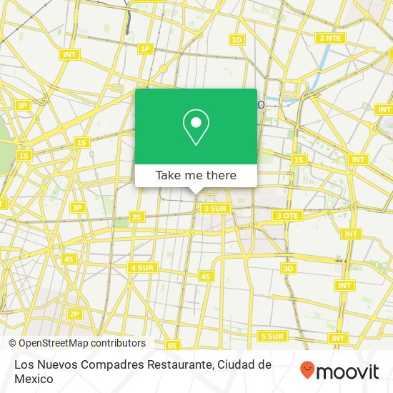 Mapa de Los Nuevos Compadres Restaurante, Calzada San Antonio Abad 211 Obrera 06800 Cuauhtémoc, Distrito Federal