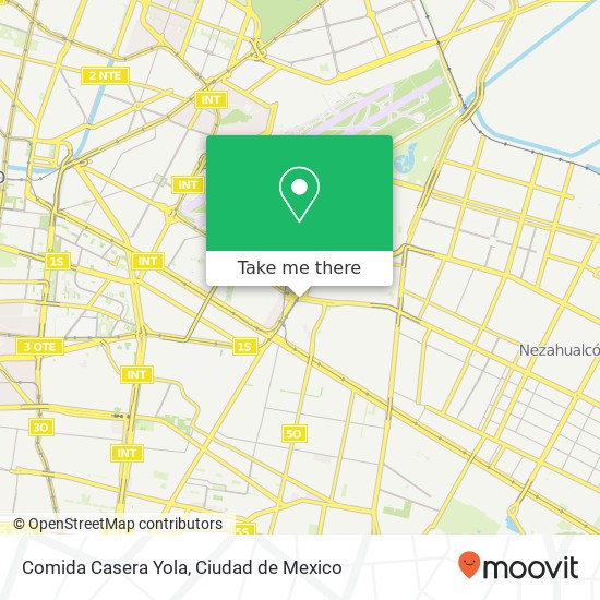 Comida Casera Yola, Avenida Río Churubusco Pantitlán 08100 Iztacalco, Distrito Federal map