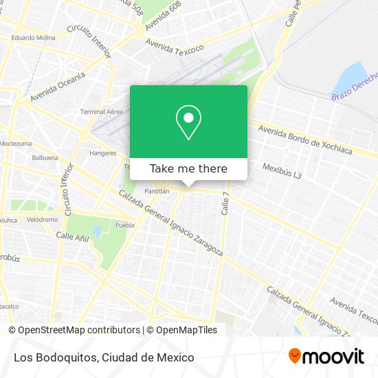 Los Bodoquitos map