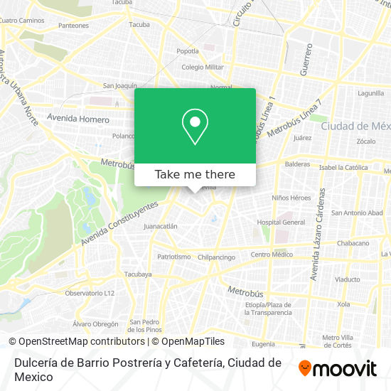 Dulcería de Barrio Postrería y Cafetería map