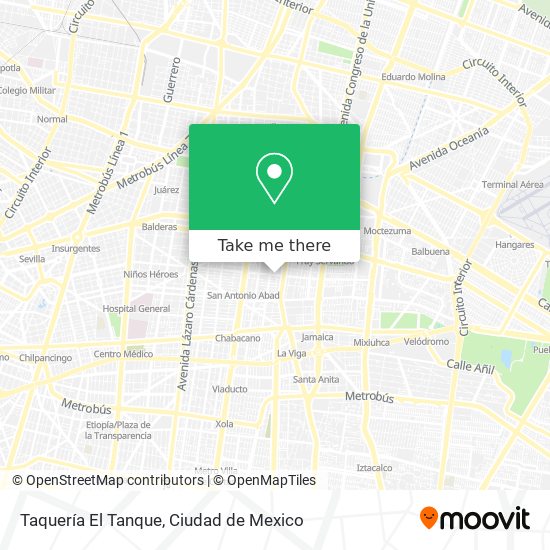 Taquería El Tanque map