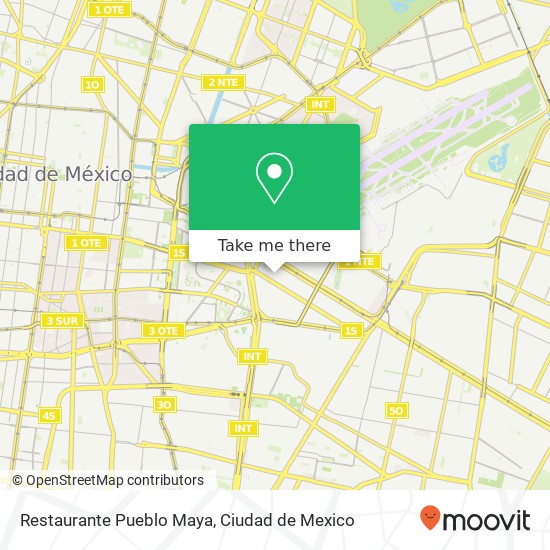 Mapa de Restaurante Pueblo Maya, Calle 15 48 Valentín Gómez Farías 15010 Venustiano Carranza, Ciudad de México