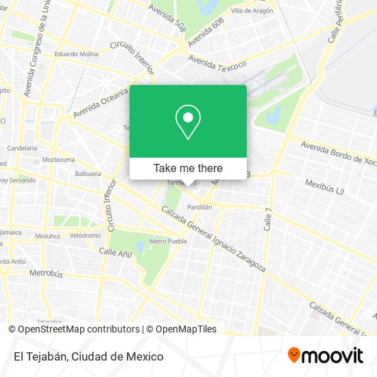 Mapa de El Tejabán