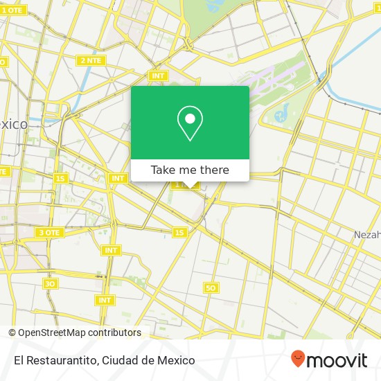 El Restaurantito, Alberto Santos Dumont Cuatro Árboles 15730 Venustiano Carranza, Distrito Federal map