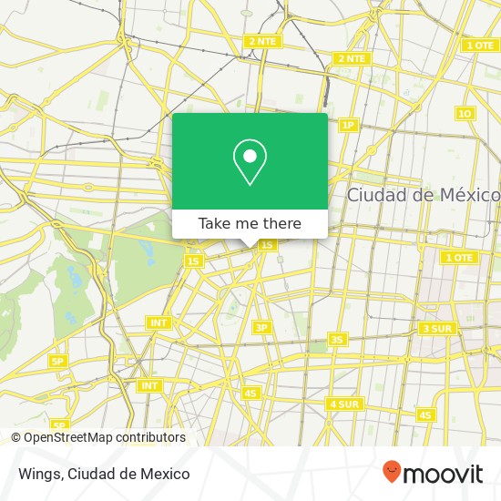 Wings, Avenida Chapultepec 380 Roma Norte 06700 Cuauhtémoc, Distrito Federal map