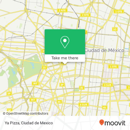 Ya Pizza, Puebla Roma Norte 06700 Cuauhtémoc, Distrito Federal map