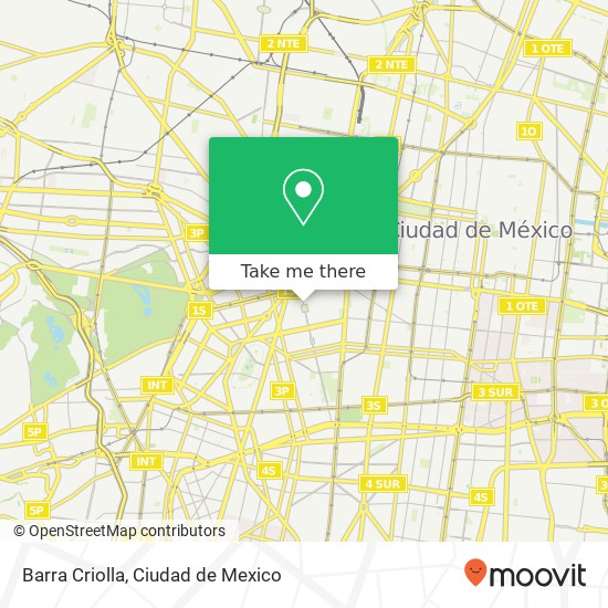 Barra Criolla, Orizaba 42 Roma Norte 06700 Cuauhtémoc, Ciudad de México map