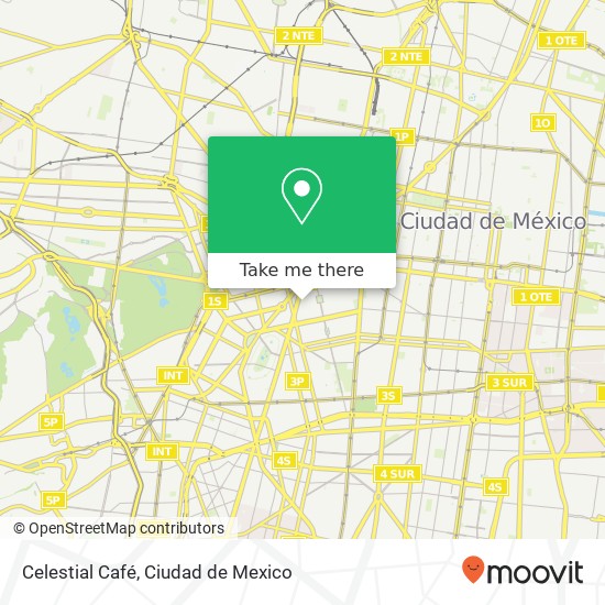 Mapa de Celestial Café, Calle Durango 145 Roma Norte 06700 Cuauhtémoc, Ciudad de México