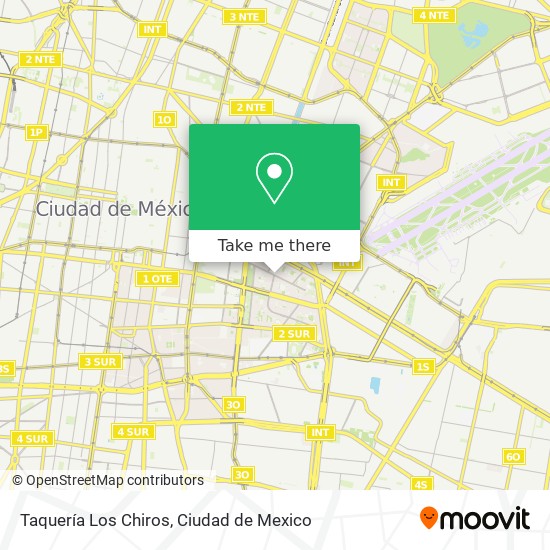 Mapa de Taquería Los Chiros