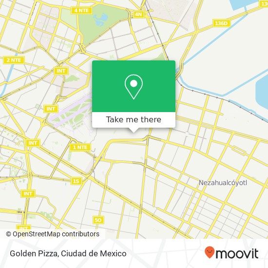 Golden Pizza, Avenida Circunvalación Cuchilla Pantitlán 15610 Venustiano Carranza, Distrito Federal map