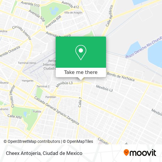 Cheex Antojería map