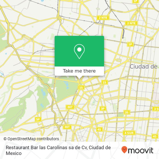 Restaurant Bar las Carolinas sa de Cv, Dante Nueva Anzures 11590 Miguel Hidalgo, Ciudad de México map