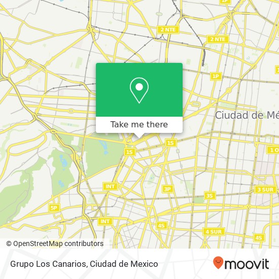 Mapa de Grupo Los Canarios, Paseo de la Reforma Colonia Cuauhtémoc 06500 Cuauhtémoc, Ciudad de México