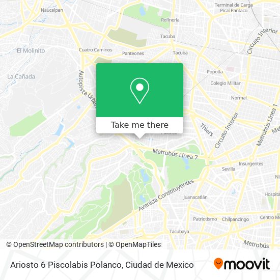 Mapa de Ariosto 6 Piscolabis Polanco