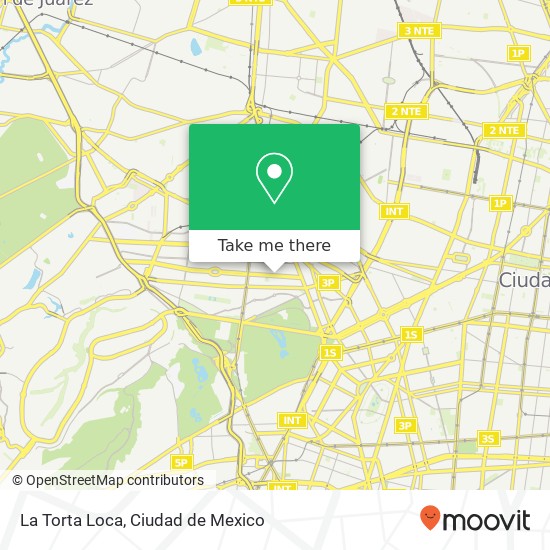 La Torta Loca, Avenida Horacio Chapultepec Morales 11580 Miguel Hidalgo, Distrito Federal map