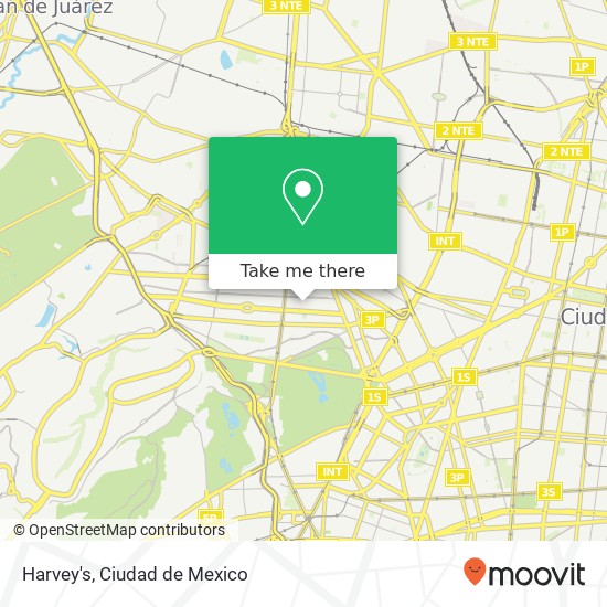 Mapa de Harvey's, Calle Isaac Newton 178 Chapultepec Morales 11580 Miguel Hidalgo, Distrito Federal