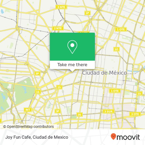 Mapa de Joy Fun Cafe, Paseo de la Reforma 74 Juárez 06600 Cuauhtémoc, Ciudad de México