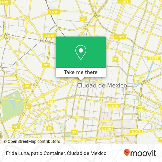 Mapa de Frida Luna, patio Container, Avenida Juárez 60 Centro 06010 Cuauhtémoc, Ciudad de México