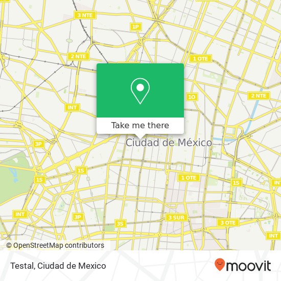 Mapa de Testal, Calle Dolores 16 Centro 06010 Cuauhtémoc, Ciudad de México