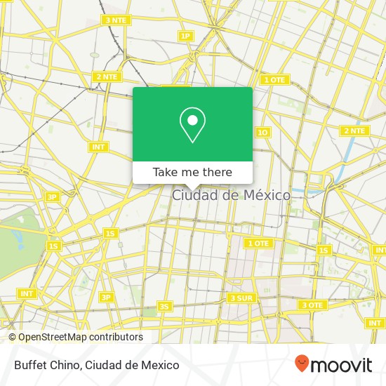 Mapa de Buffet Chino, Calle Independencia Centro 06010 Cuauhtémoc, Ciudad de México