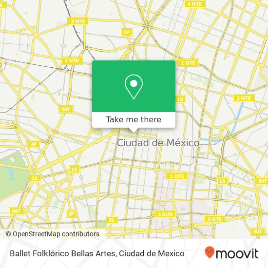 Ballet Folklórico Bellas Artes map