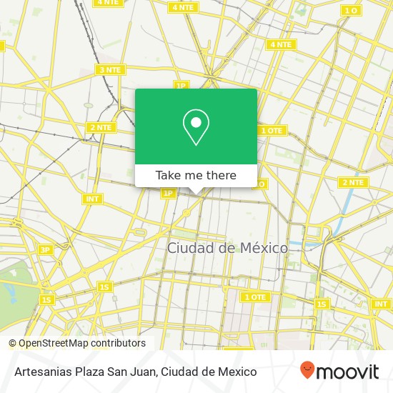 Artesanias Plaza San Juan map