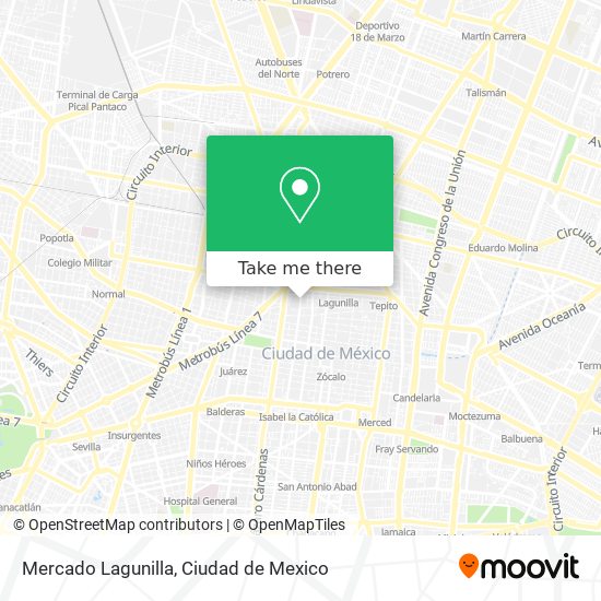 Mercado Lagunilla map