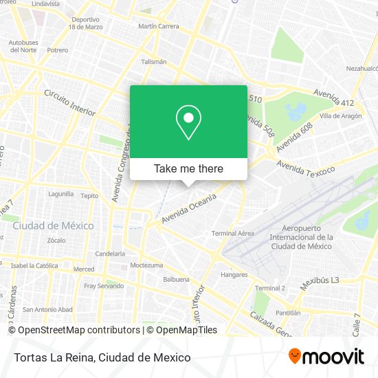 Mapa de Tortas La Reina