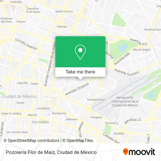 Mapa de Pozolería Flor de Maíz