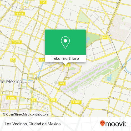Mapa de Los Vecinos, Norte 172 Pensador Mexicano 15510 Venustiano Carranza, Distrito Federal
