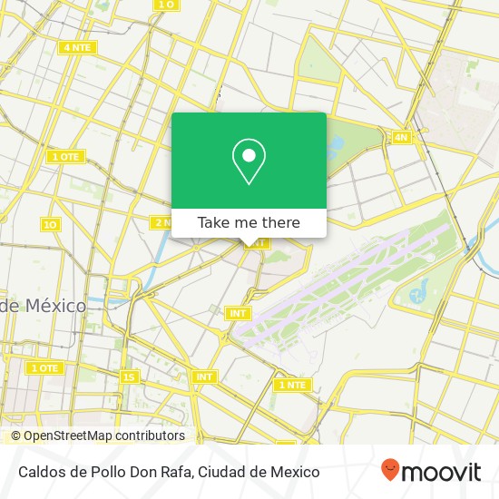 Mapa de Caldos de Pollo Don Rafa, Norte 172 Pensador Mexicano 15510 Venustiano Carranza, Distrito Federal