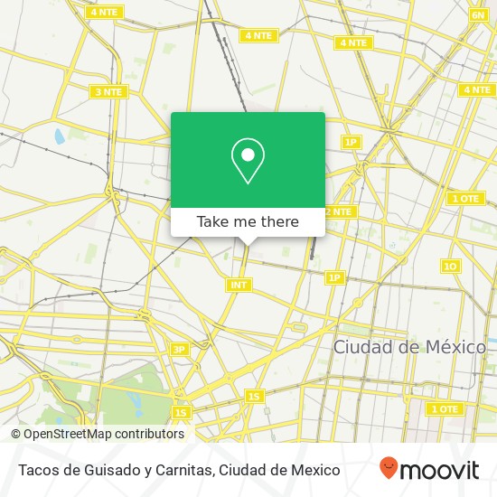 Tacos de Guisado y Carnitas, Avenida Instituto Técnico Industrial Santa María La Ribera 06400 Cuauhtémoc, Distrito Federal map