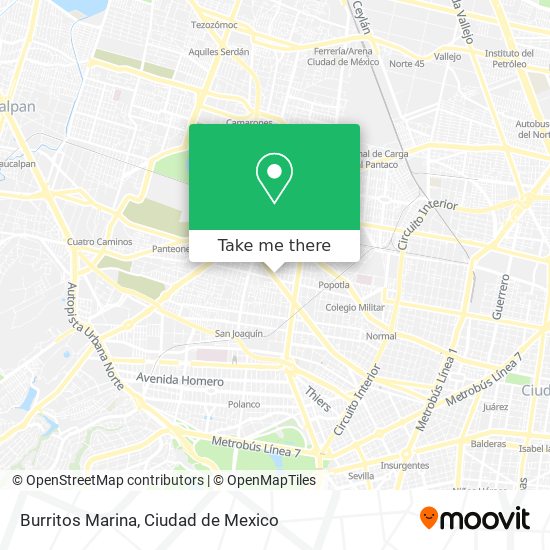 Mapa de Burritos Marina