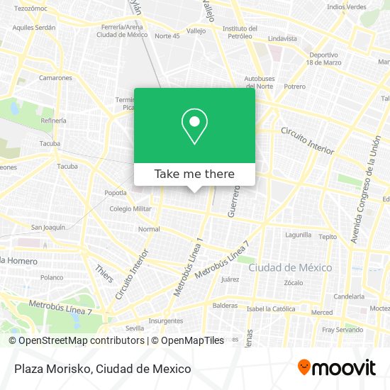 Plaza Morisko map