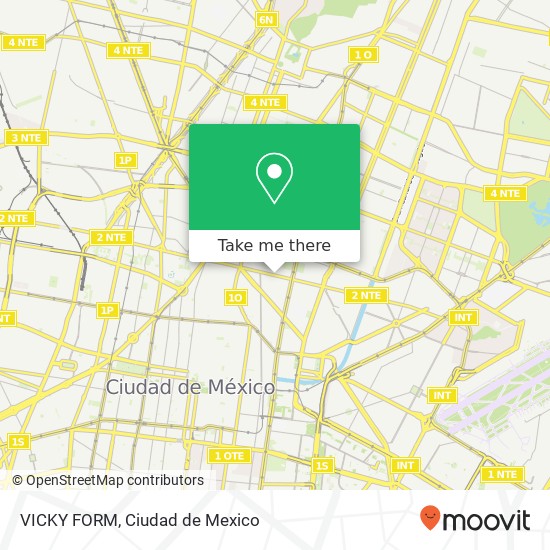 Mapa de VICKY FORM, Avenida Canal del Norte Popular Rastro 15220 Venustiano Carranza, Distrito Federal