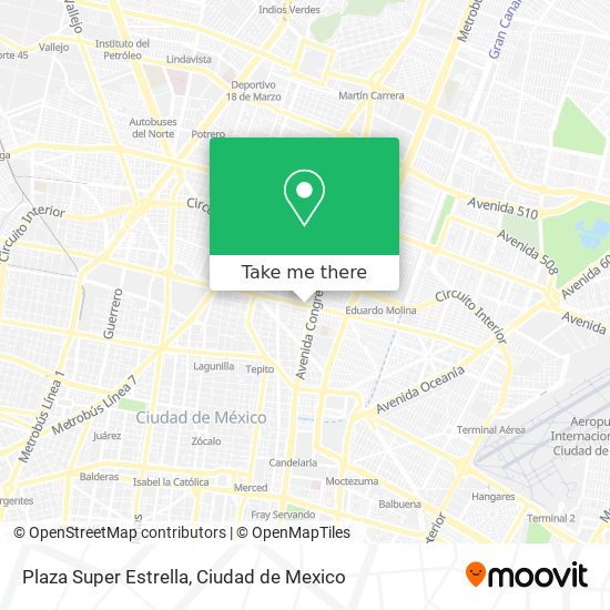 Plaza Super Estrella map