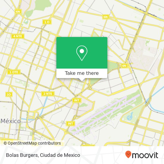 Mapa de Bolas Burgers, Eje 3 Norte San Juan de Aragón 2da Secc 07969 Gustavo A Madero, Distrito Federal