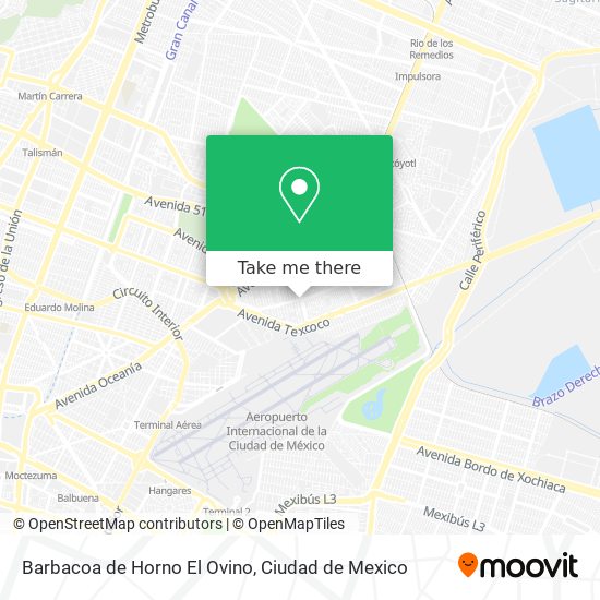 Barbacoa de Horno El Ovino map