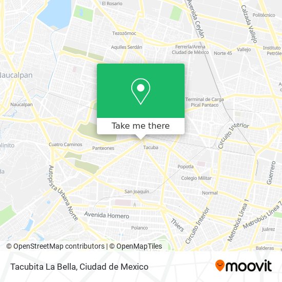 Tacubita La Bella map