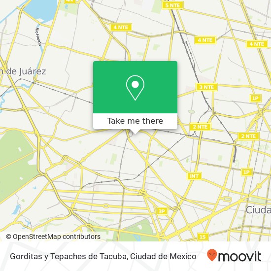 Mapa de Gorditas y Tepaches de Tacuba, Calle Golfo de Bengala Tacuba 11410 Miguel Hidalgo, Distrito Federal