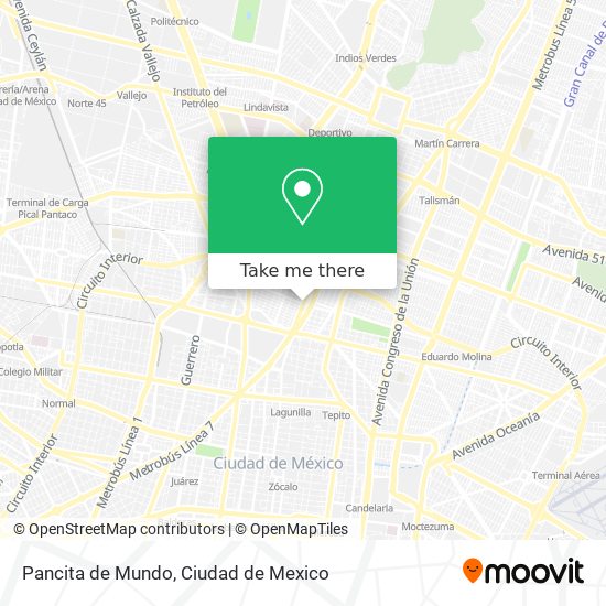 Pancita de Mundo map