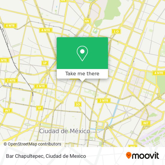 Bar Chapultepec map