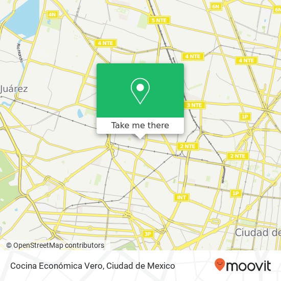 Mapa de Cocina Económica Vero, Calle Ignacio Allende Claveria 02080 Azcapotzalco, Ciudad de México