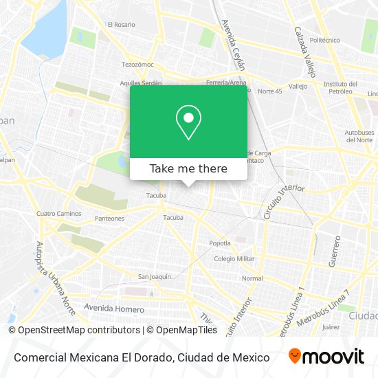 Comercial Mexicana El Dorado map