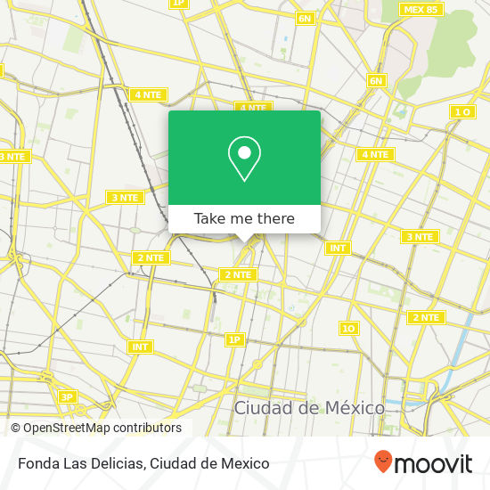 Fonda Las Delicias map